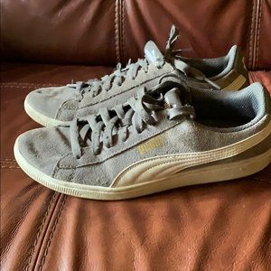Grey and white size 9 puma